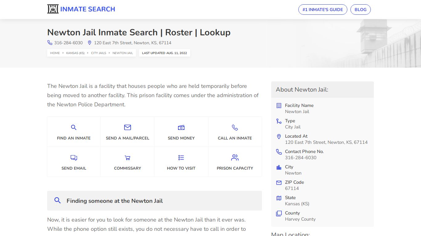 Newton Jail Inmate Search | Roster | Lookup